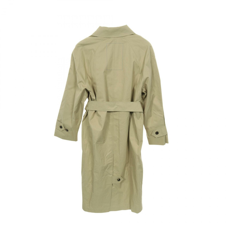 博柏利 Castleford 不鏽鋼領棉質米色大衣 #46 二手男款-1