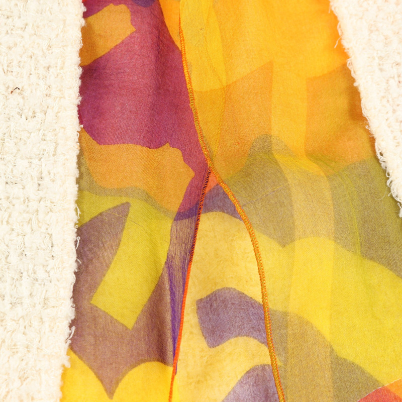 香奈兒斜紋軟呢組 #36 #34 外套半裙 P15418 尼龍 白色 多色 二手 女款-11