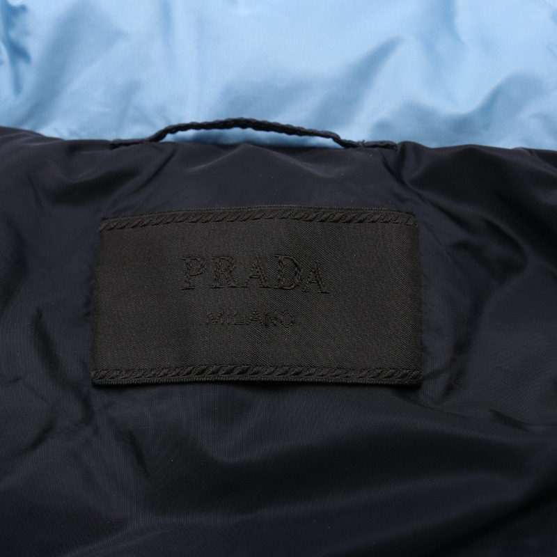 PRADA 尼龍藏藍羽絨外套 #46 二手男款-2
