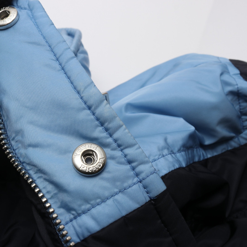 PRADA 尼龍藏藍羽絨外套 #46 二手男款-5