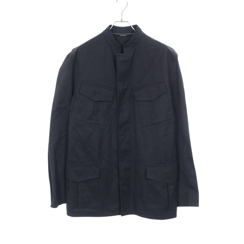 愛馬仕男士黑色棉質短夾克，其他款式。-0