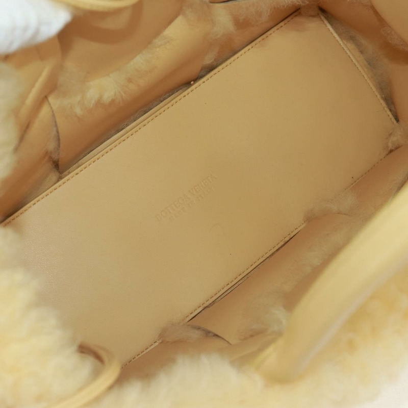 【日本直送】BOTTEGA VENETA INTRECCIATO 小號 Alcoat 手提包 羊毛黃 652867 正品 164090SAM-10