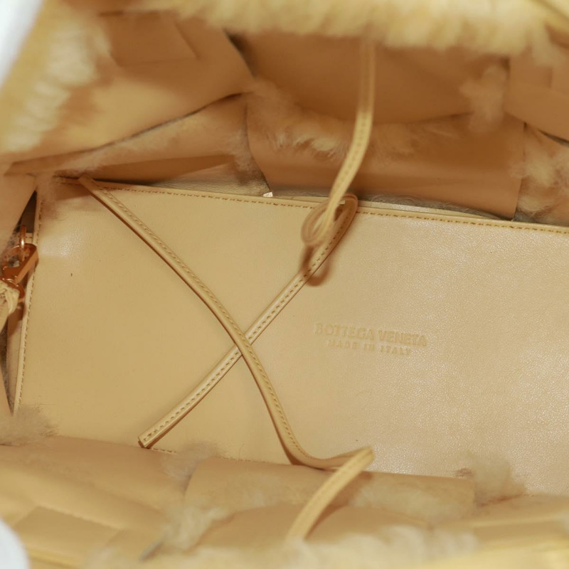 【日本直送】BOTTEGA VENETA INTRECCIATO 小號 Alcoat 手提包 羊毛黃 652867 正品 164090SAM-11