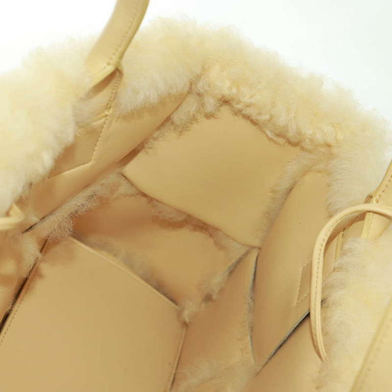 【日本直送】BOTTEGA VENETA INTRECCIATO 小號 Alcoat 手提包 羊毛黃 652867 正品 164090SAM-16