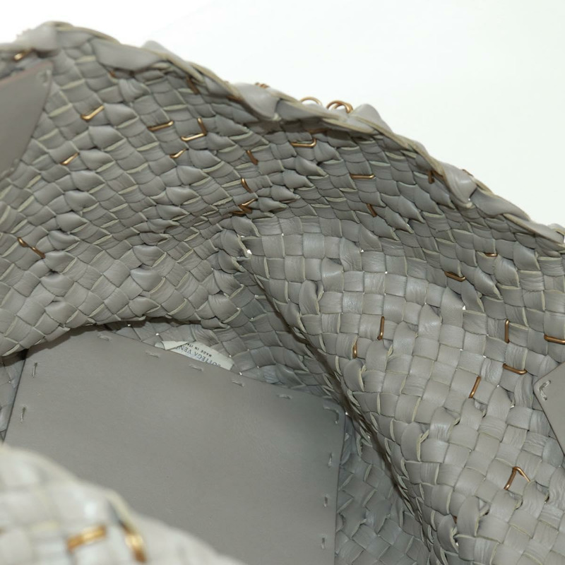 【日本直送】BOTTEGA VENETA INTRECCIATO 手袋皮革灰金色正品 am10529V-18