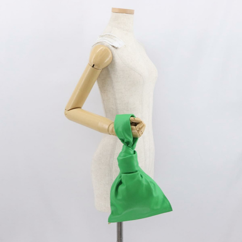 【日本直送】BOTTEGA VENETA 迷你 The Twist 手提包 皮革 綠色 正品 ka1532M-20