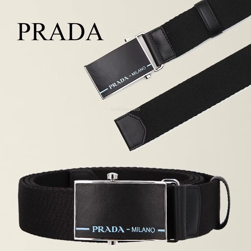 PRADA 帆布腰帶-0