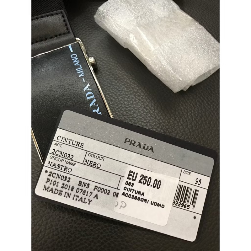 PRADA 帆布腰帶-5