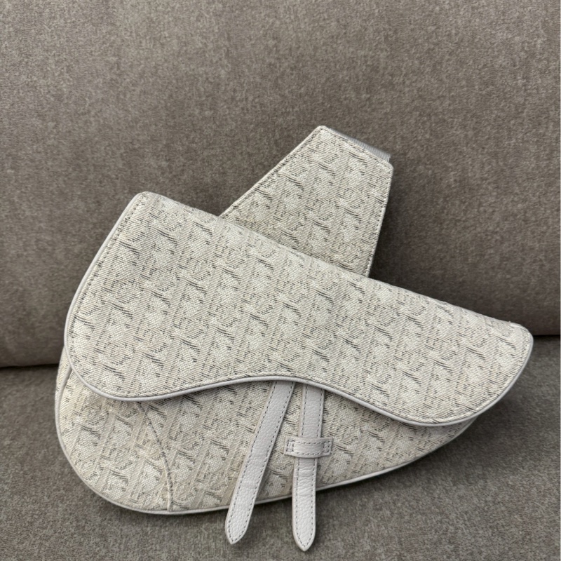 DIOR白老花馬鞍包-0