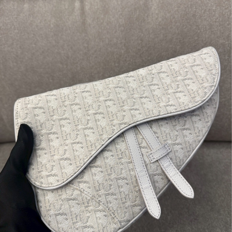 DIOR白老花馬鞍包-1