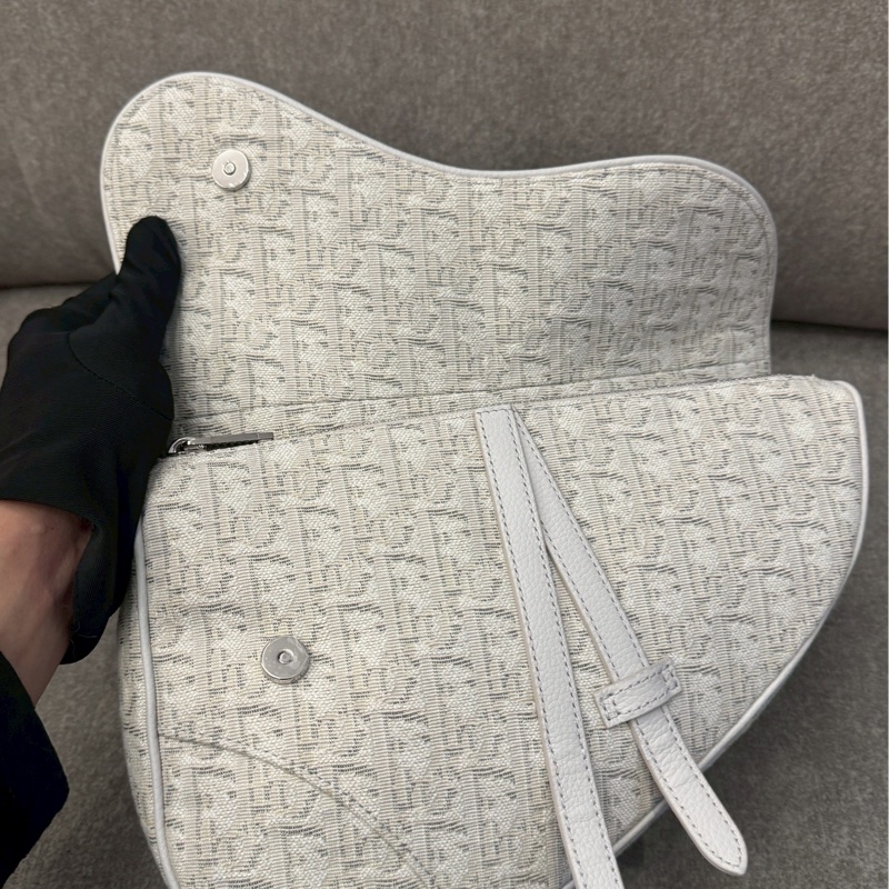 DIOR白老花馬鞍包-5