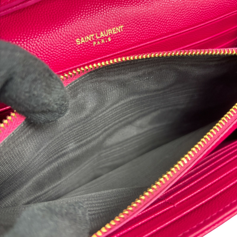 粉紅色 牛皮 Classic Cassandre Chain Wallet 肩背包【SAINT LAURENT 聖羅蘭】 377828-7
