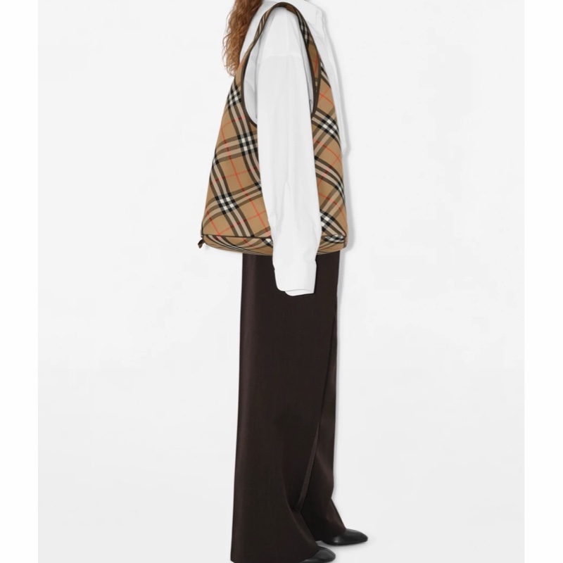Burberry 女士 大號格紋單肩包均碼碼大號、36cm*18.5cm*58cm-5