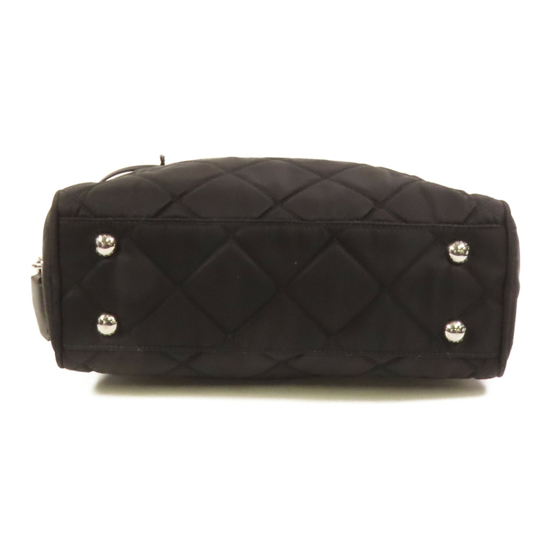 PRADA 尼龍Sholder Bag銀扣肩背袋-3