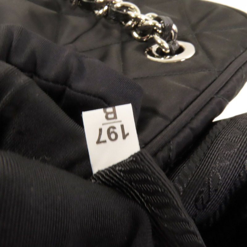 PRADA 尼龍Sholder Bag銀扣肩背袋-11