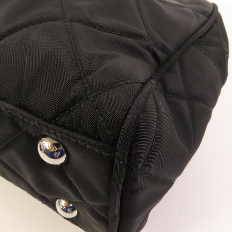 PRADA 尼龍Sholder Bag銀扣肩背袋-14