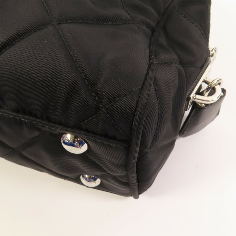 PRADA 尼龍Sholder Bag銀扣肩背袋-15