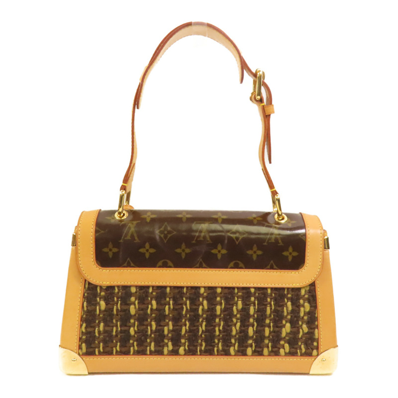 LOUIS VUITTON Tweed Tweedy金扣肩背袋-1