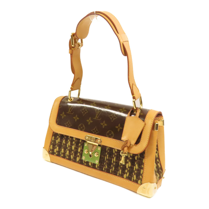 LOUIS VUITTON Tweed Tweedy金扣肩背袋-2