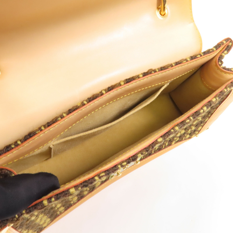 LOUIS VUITTON Tweed Tweedy金扣肩背袋-4