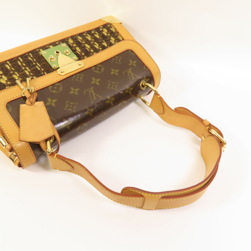 LOUIS VUITTON Tweed Tweedy金扣肩背袋-5
