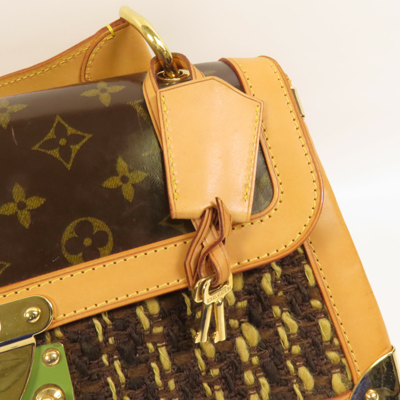 LOUIS VUITTON Tweed Tweedy金扣肩背袋-6