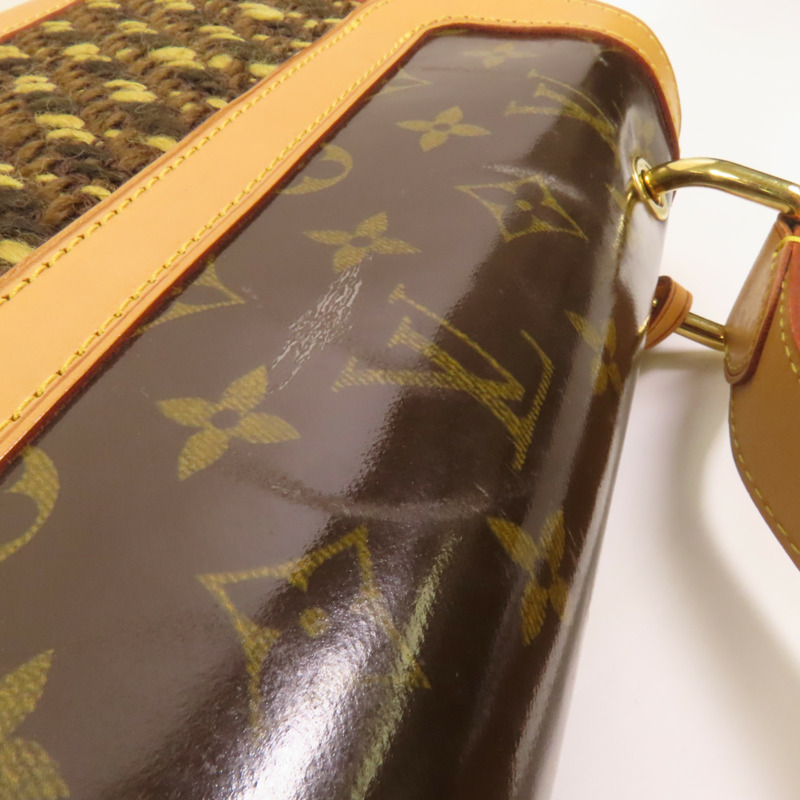 LOUIS VUITTON Tweed Tweedy金扣肩背袋-16