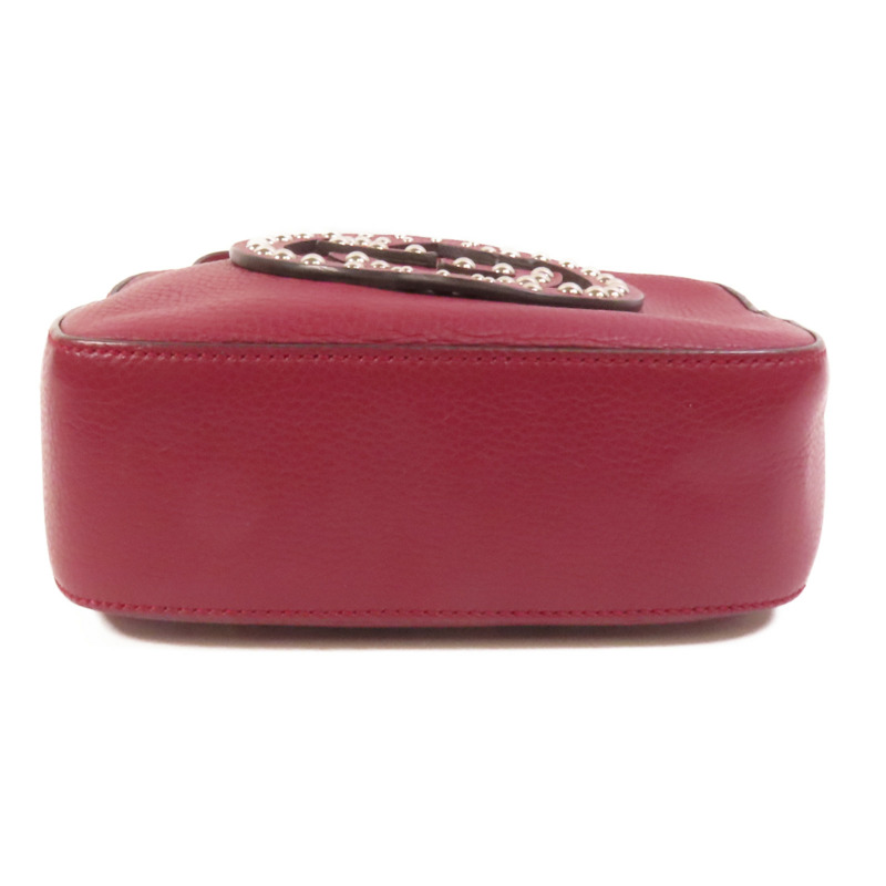 GUCCI 牛皮皮革Disco Soho Studded銀扣肩背袋-3