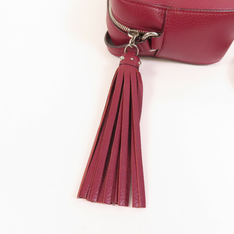 GUCCI 牛皮皮革Disco Soho Studded銀扣肩背袋-7