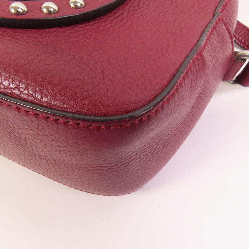 GUCCI 牛皮皮革Disco Soho Studded銀扣肩背袋-11