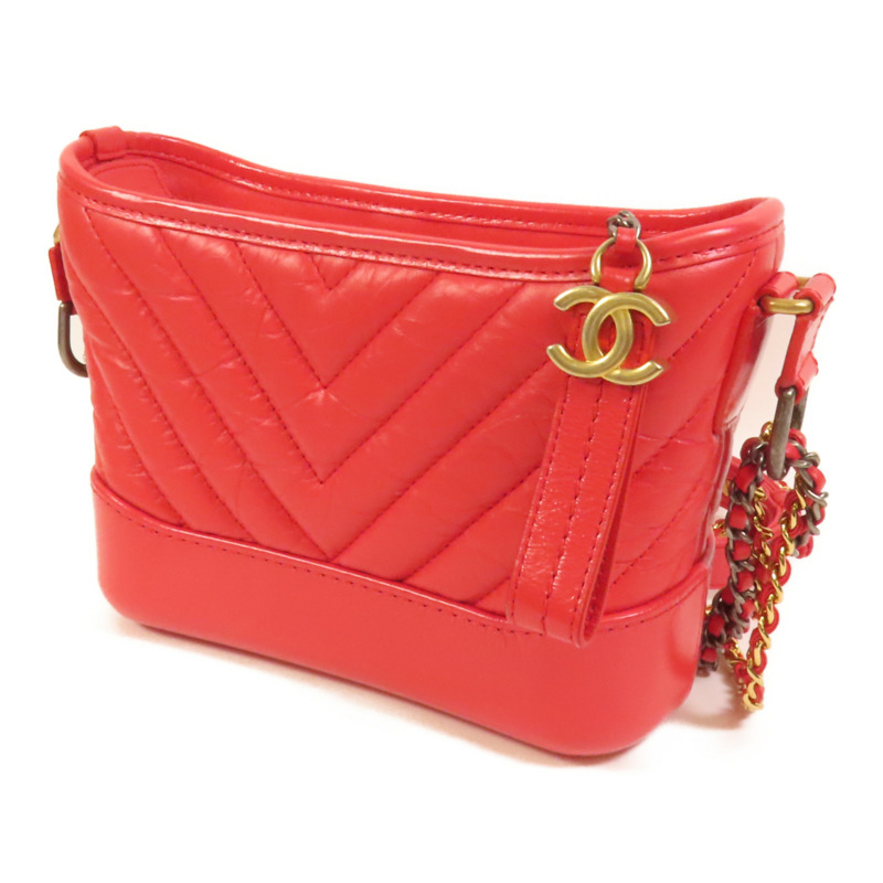 CHANEL 牛皮皮革Gabriele Small金扣手挽肩背兩用袋-2