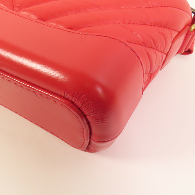 CHANEL 牛皮皮革Gabriele Small金扣手挽肩背兩用袋-11