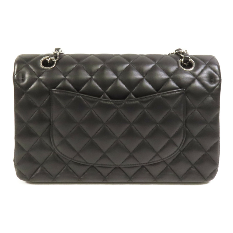 CHANEL 羊皮皮革Classic 25銀扣鏈帶肩背袋-1