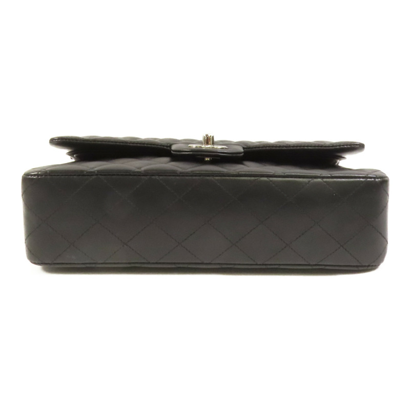 CHANEL 羊皮皮革Classic 25銀扣鏈帶肩背袋-3