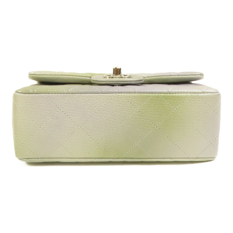 CHANEL 牛皮皮革Classic 20銀扣鏈帶肩背袋-3