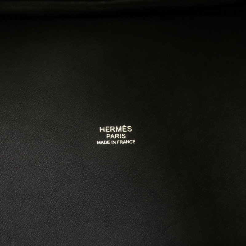 HERMES 帆布Picotin Cago PM銀扣手挽袋Noir-7