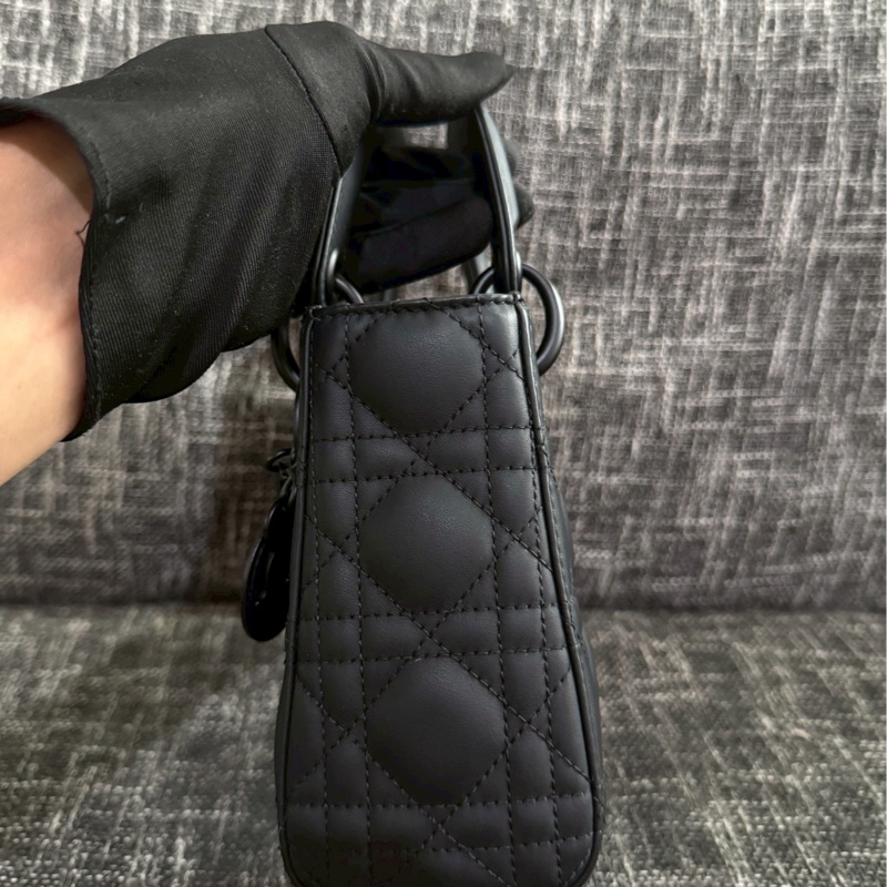 DIOR lady dior黛妃磨砂黑-3