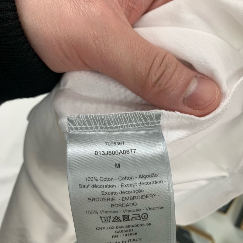 dior tee 白色 size M 全新-4