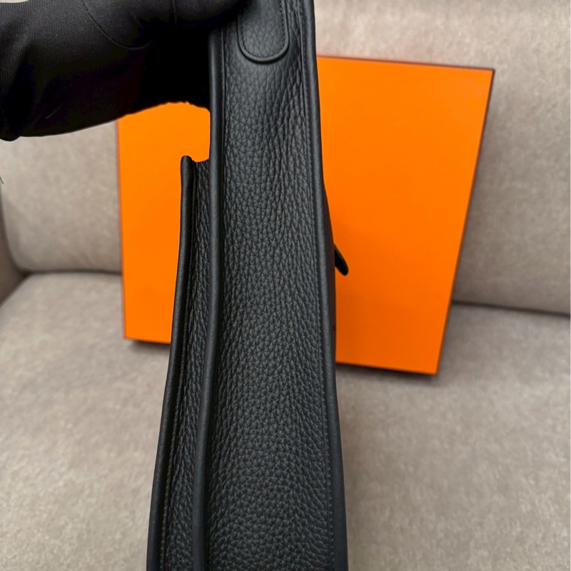 愛馬仕Evelyne29黑銀-3