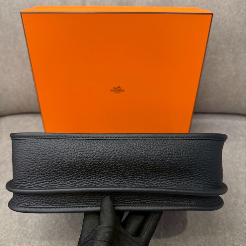 愛馬仕Evelyne29黑銀-4