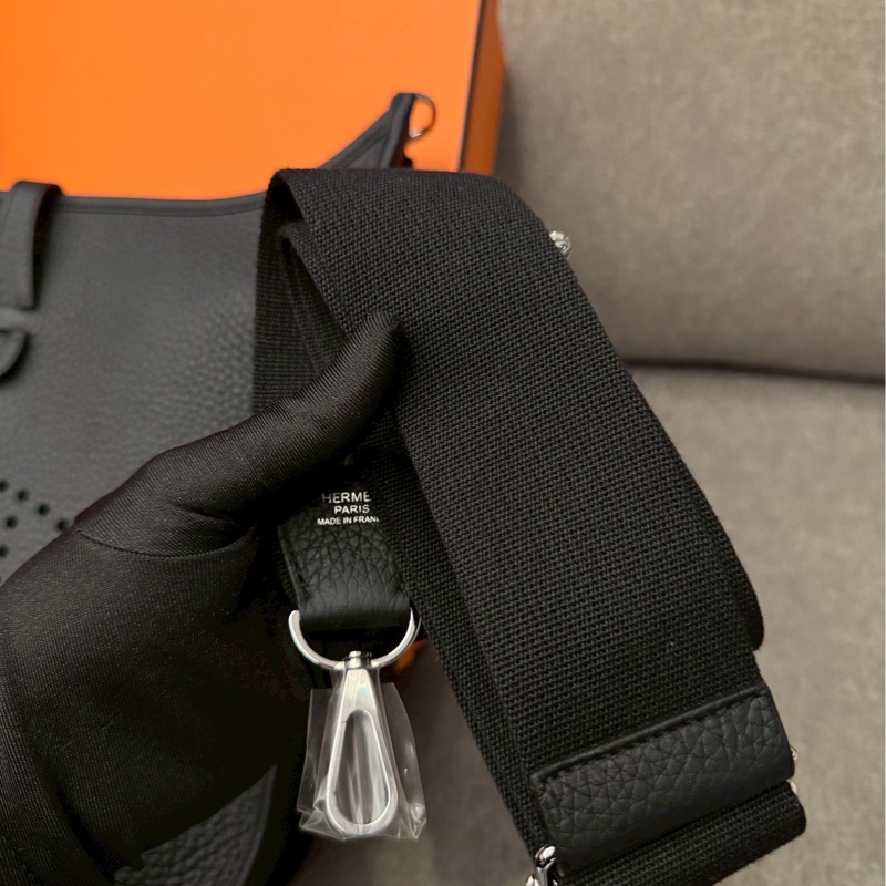 愛馬仕Evelyne29黑銀-7