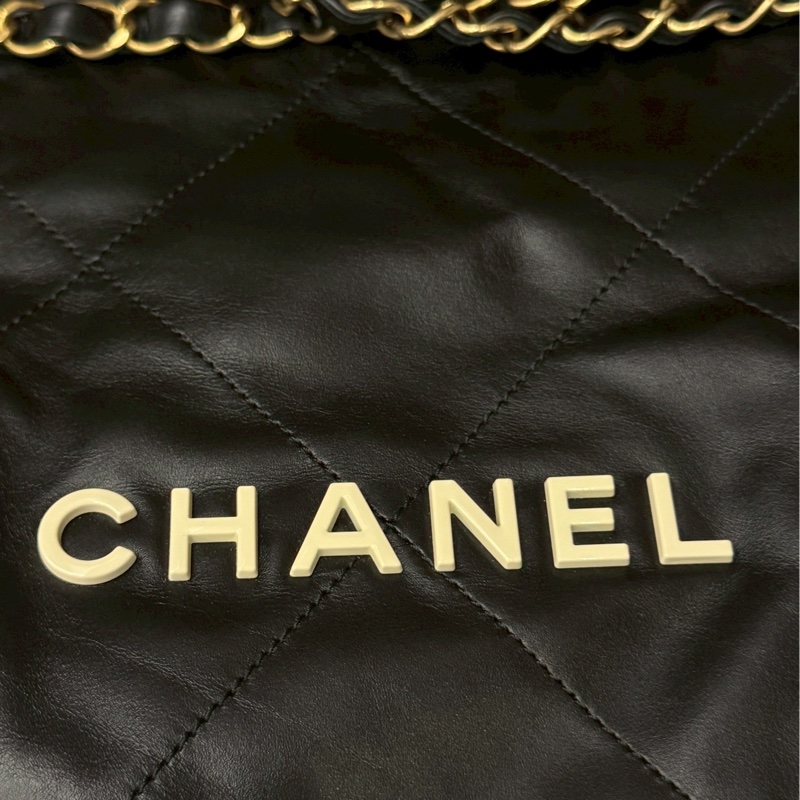 香奈兒22bag垃圾袋小號黑白-3