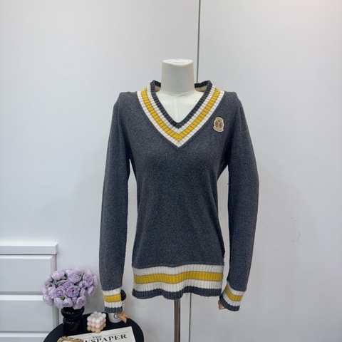 Burberry 學院風V領針織衫 vintage 秋冬