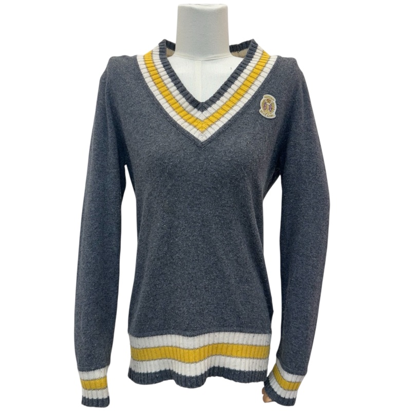 Burberry 學院風V領針織衫 vintage 秋冬-1