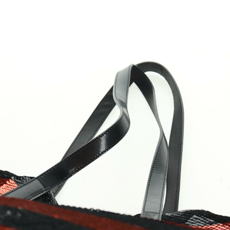 【日本直送】PRADA亮片托特包 尼龍 橙色 黑色 正品 162878V-13