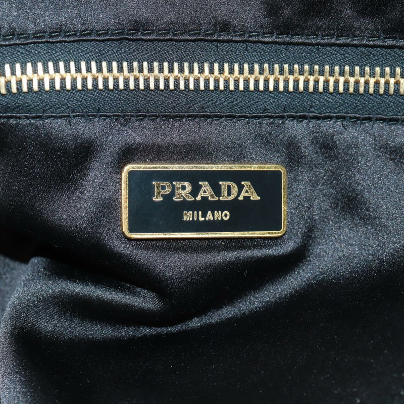 【日本直送】PRADA亮片托特包 尼龍 橙色 黑色 正品 162878V-18