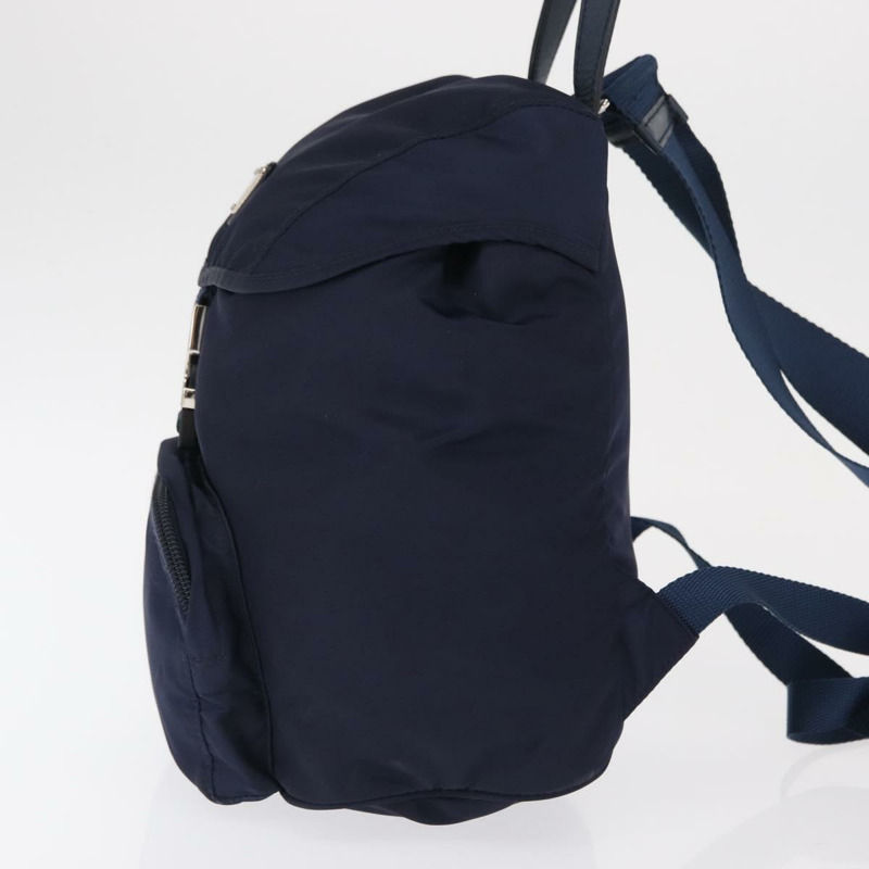【日本直送】PRADA 雙肩包 尼龍 海軍藍 銀色 正品 ka1590V-2