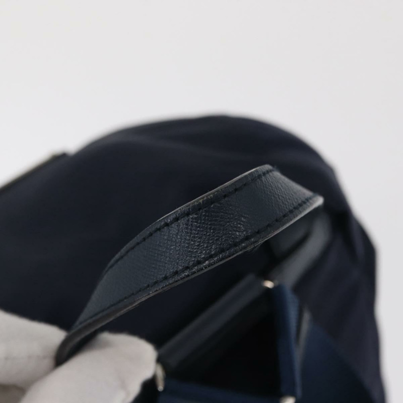 【日本直送】PRADA 雙肩包 尼龍 海軍藍 銀色 正品 ka1590V-6