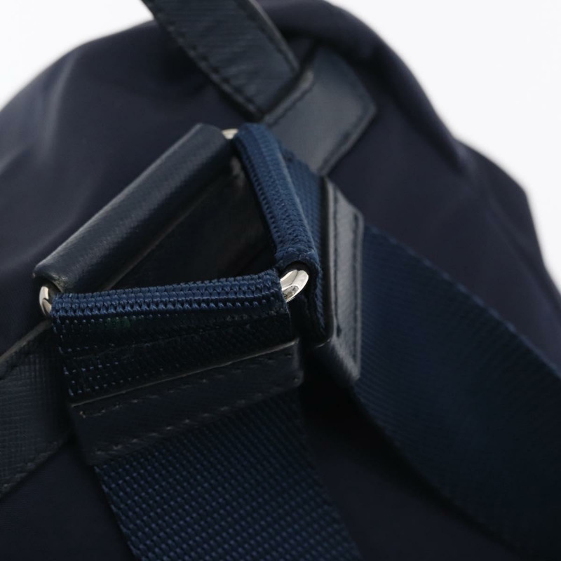 【日本直送】PRADA 雙肩包 尼龍 海軍藍 銀色 正品 ka1590V-7