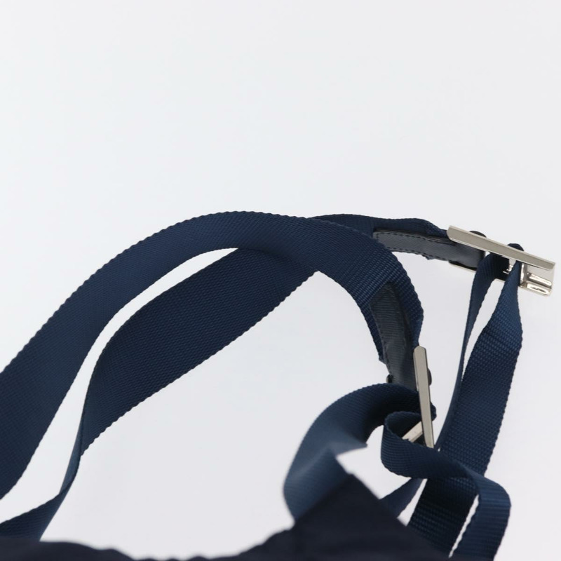 【日本直送】PRADA 雙肩包 尼龍 海軍藍 銀色 正品 ka1590V-15